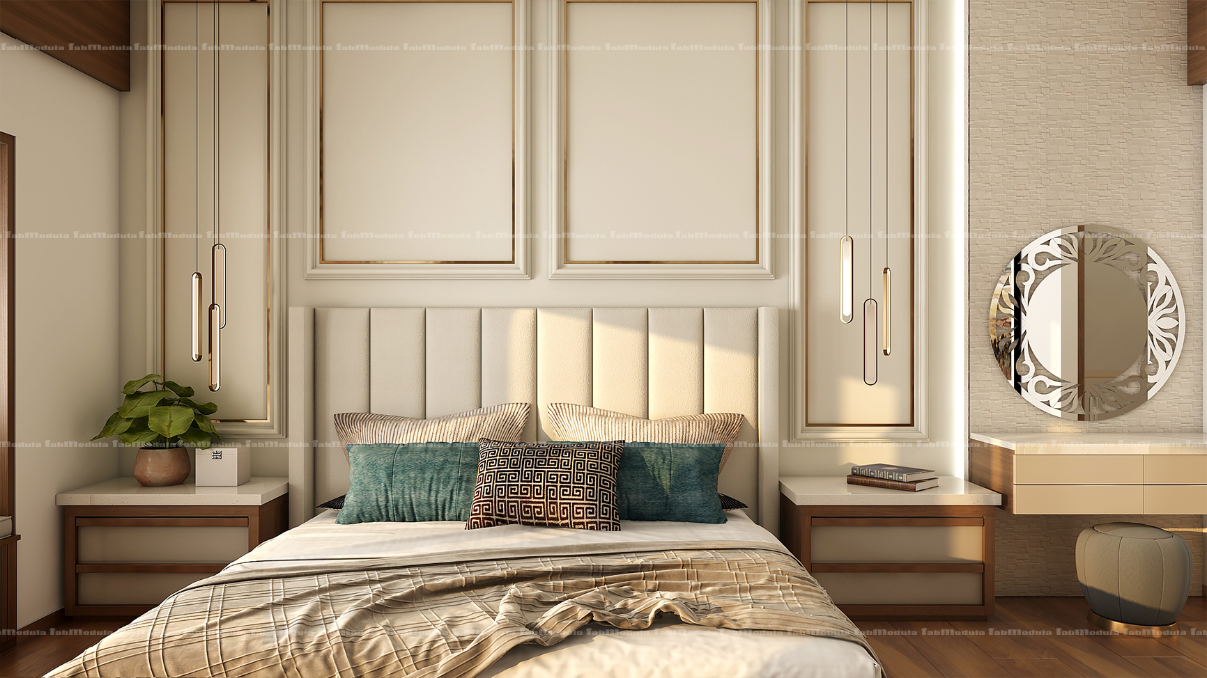 FabModula luxury master bedroom